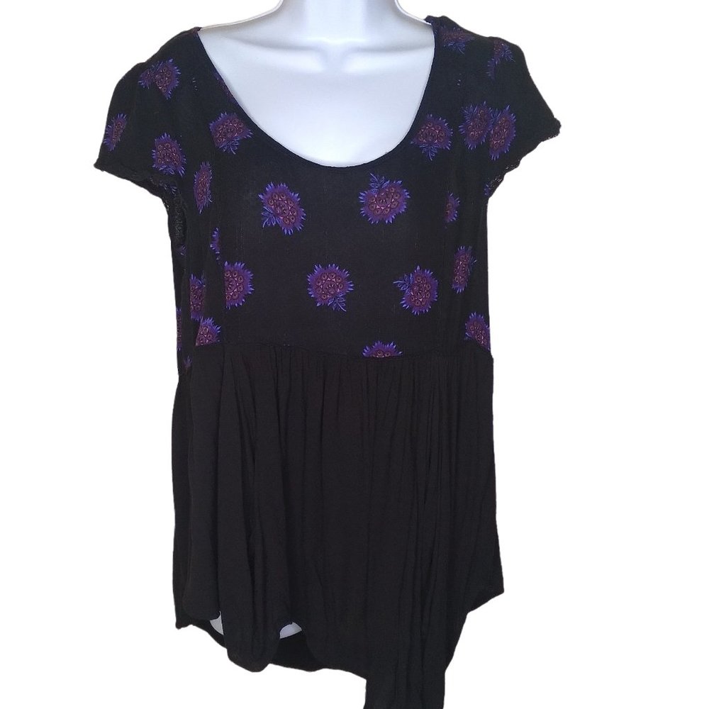 Free People flowy short sleeve top